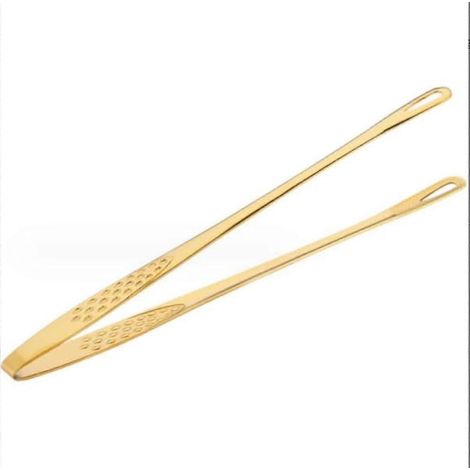11-Zoll-Küchenzange aus goldfarbenem Edelstahl (1/5)
