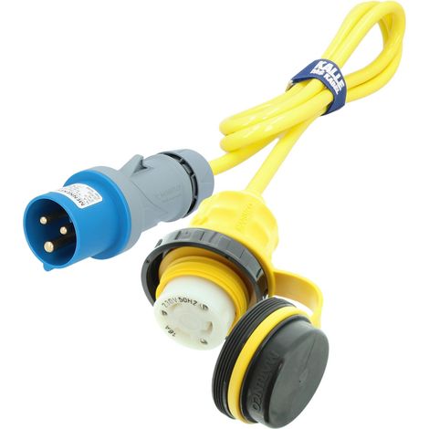 Kalle Landanschlusskabel CEE 230V 16A 2,5mm² Marinco Extreme Signal Gelb IP44 1,5 Meter