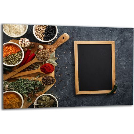 PLAQUE DE PROTECTION EN VERRE POUR CUISINIÈRE 80x52 CUISINE (1/5)