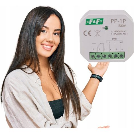 Relais électromagnétique 16A – Compact pour installation dans espaces restreints – Signal LED intégré – Durée de vie 5 millions de cycles (1/5)