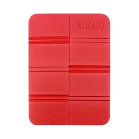 Tapis En Mousse Pliable - Assise Extérieure Légère Pour Randonnée Et Camping - 38 X 28 Cm - Rouge - 1 Pièce (1/5)