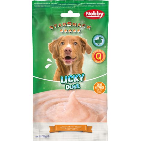 Nobby Hundesnack Adult Schleckcreme getreidefrei StarSnack 5 x 15 g Licky Duck (1/3)