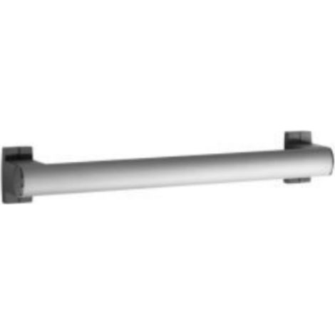 Barre de maintien droite PMR PELLET Design 40 cm aluminium époxy gris caches résine gris anthracite (1/3)