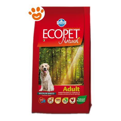 Farmina Ecopet Natural Dog Adult Medium Pollo  - Farmina Ecopet Natural Dog Adult Medium Pollo - Sacco Da 12 Kg