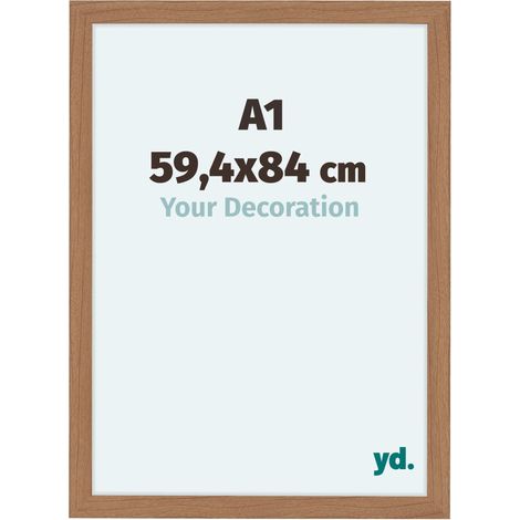 yd. - Cadre photo A1 59.4x84 - Noyer clair - MDF - Como (1/5)
