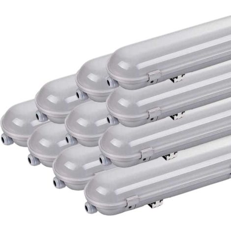 Réglette LED Étanche IP65 150CM 55W 120° avec Détecteur - Pack de 10 / Blanc Neutre - SILUMEN (1/5)