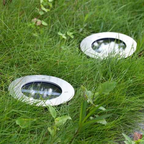 Lampe solaire LED enterrée pour allée, route, jardin ou terrasse (1/5)