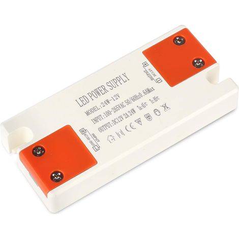 LED Transformateur 220V 12V 24W 2A Alimentation LED Driver 12V 24W Ultra Fin LEDs Transfo Alimentation à Découpage Convertisseur De Tension AC à DC Transfo Pour LEDs (1/5)