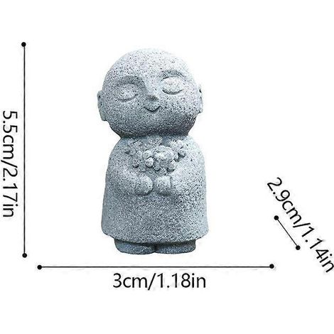 Petite statuette de Bouddha en imitation pierre, ornement de table en sable psychologique