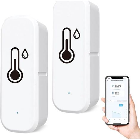 WLAN Thermometer und Hygrometer für den Innenbereich Kabelloser Smart Sensor mit App Temperatur und Feuchtigkeitsmesser mit Datenprotokollierung (1/5)