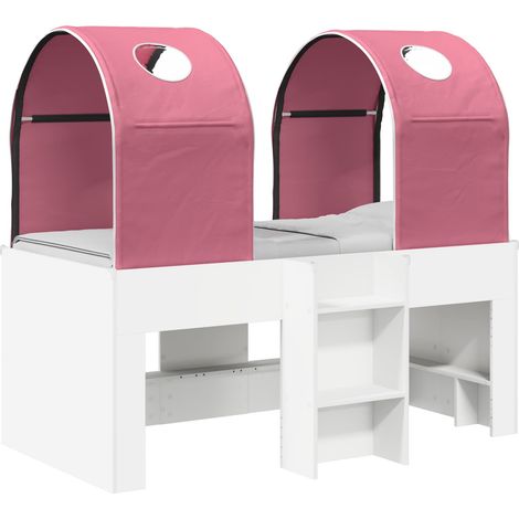 Maison Exclusive - Bett mit Tunnel 4 pcs Weiß und Rosa Holzwerkst