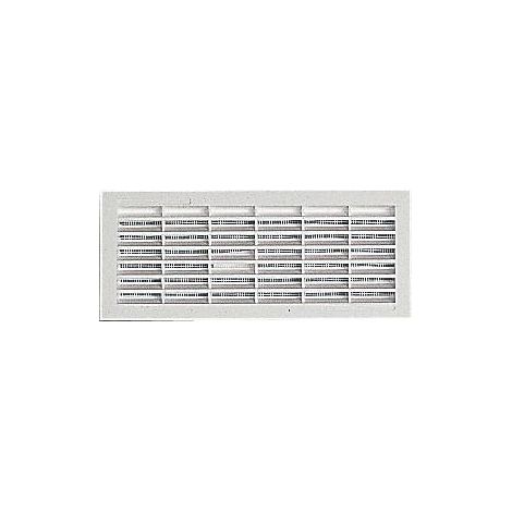 Grilles de ventilation rectangulaires à encastrer - sans moustiquaire - 108 x 254 mm - noire - RACCORDS ET PLASTIQUES NICOLL SAS