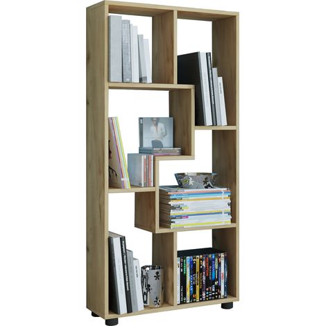 Scaffale in legno Divisore Libreria Blina 119x60x20 - VCM