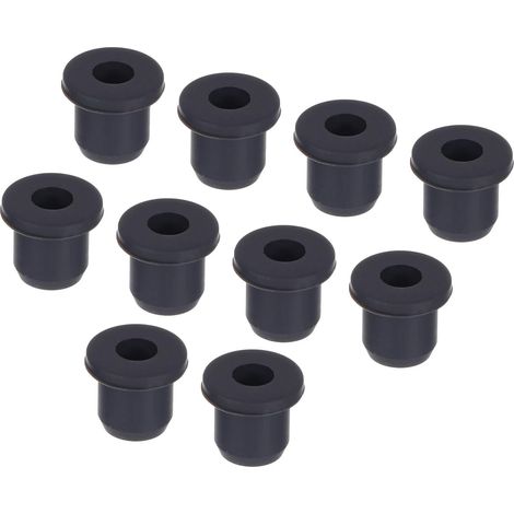 10Pcs Passe-Câble T-Forme Diamètre Installation 8mm, ID 4.5mm, Hauteur de 9.5mm Passe Fil Rondelle Caoutchouc de Protection Étanches et Flexibles pour Conduits de Câbles (1/5)