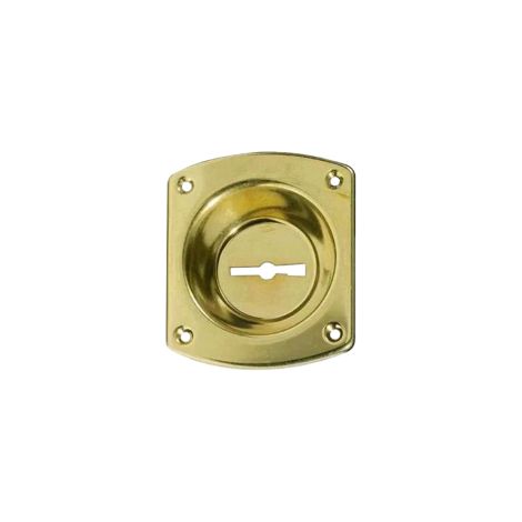 CR art 32 bocchetta con incavo da 12 mm per serratura di sicurezza dorata bocchette (1/2)