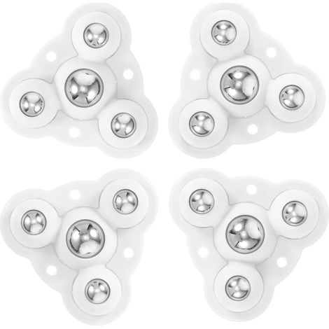 4pcs Roulettes Auto adhésives Pivotantes en Abs et Acier,Design Silencieux Réduisant Friction et Bruit,Supportant Jusqu'à 100kg,pour Meubles et Rangement la Cuisine (1/5)