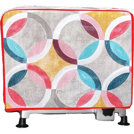 Copri affettatrice in cotone cm.38x44x29 Made in Italy (RITMO ROSSO)