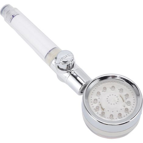 Pommeau de douche LED à 3 couleurs changeantes, température réglable, avec filtre et interrupteur pause (1/5)