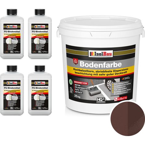 IsolBau 2K-Harzbodenfarbe für Betonböden, 25 kg, Braun (1/5)
