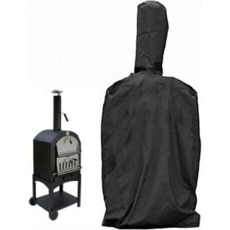 Aiperq Housse de four à pizza extérieure, housse de protection pour fours de jardin avec cordon, étanche, anti-poussière, noir Oxford 45×65×165Cm (1/4)