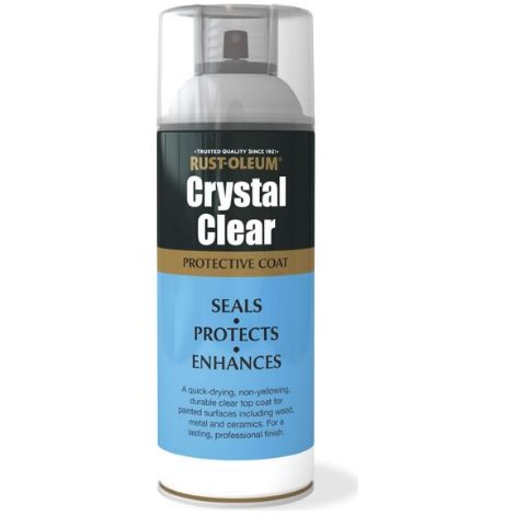 Rust-Oleum Crystal Clear Protective Coat Aerosol - 400ml - Gloss