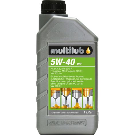 Multilub Motoröl 5W-40 DPF 1L HC-Synthese (1/3)