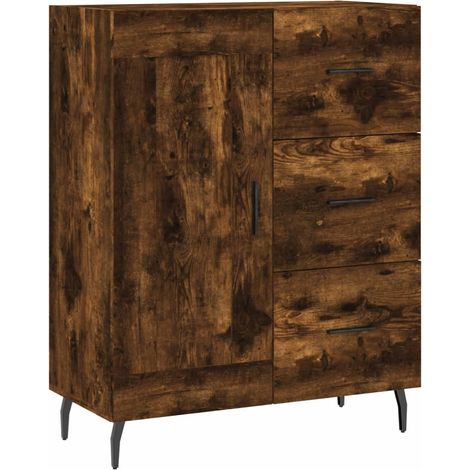 Aparador-cómoda-mueble-organizador-cocina-salón-salón-comedor 695 x 34 x 90 cm-madera de ingeniería-marrón 020031036