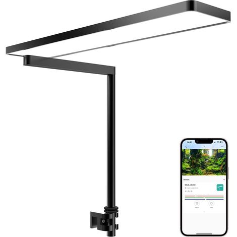 Série Nano LED Lampe Aquarium, Spectre Complet Et Dimmable, Contrôlée Par Application, Pour Aquariums D’eau Douce Et Plantés (1/5)