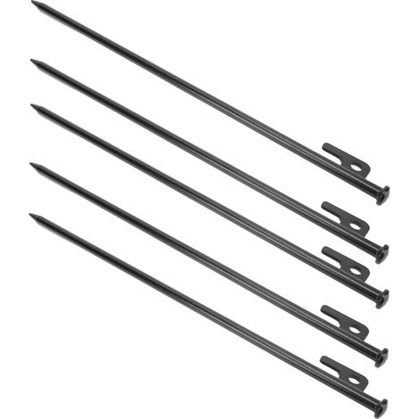 Lot de 40 piquets de tente multifonctionnels en métal robuste, faciles à enfoncer et résistants à la corrosion, pour le camping en plein air. (1/5)