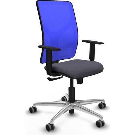 Silla de oficina piqueras y crespo Motilla azul aluminio (1/2)