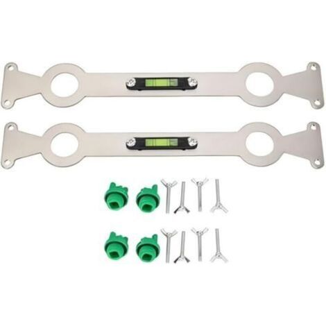 Niveleur de tuyaux polyvalent et réglable avec niveau à bulle de haute précision — Idéal pour l'installation domestique simple et précise de pommeaux de douche et de robinets.