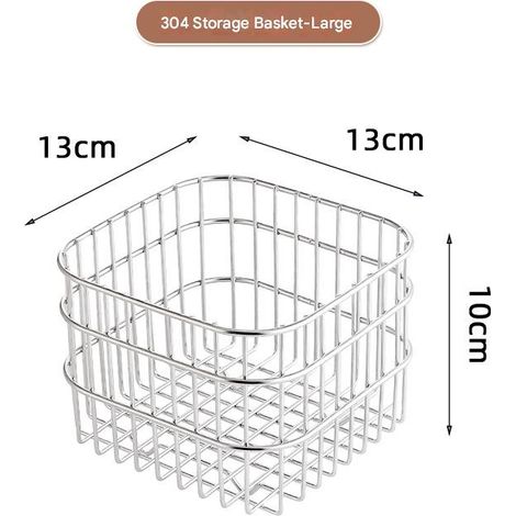 (1 pièce/grand) Étagère de cuisine en acier inoxydable 304 panier d'égouttage panier de lavage de fruits et légumes ménagers (1/4)