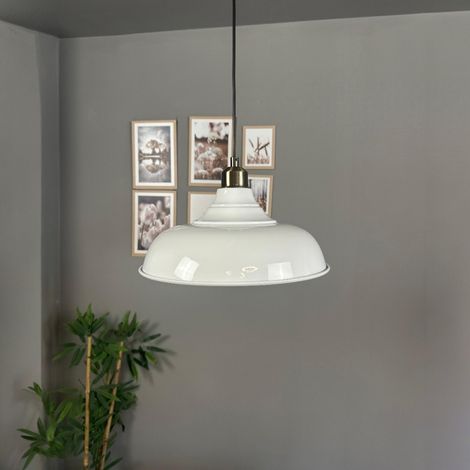 bamyum Nota Suspension Luminaire Vintage, Lustre Salon de 30 cm en Métal, Lampe E27 pour Chambre, Salle à Manger (1/5)