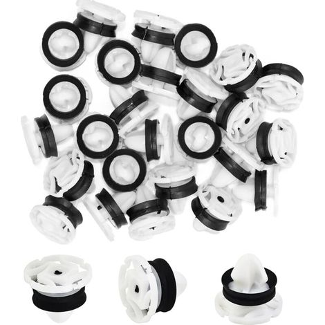 Trim Fastener Clips, 30 Pieces Universal Retaining Vehicle Clips Plastic Rivets, OEM 7703077476, for Car Door Panels (1/5)