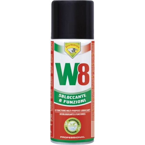 W8 Sbloccante biodegradabile otto funzioni spray 400 ml eco service alta qualità
