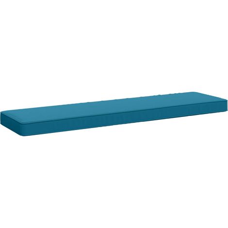 vidaXL Cuscino per Panchina a 1 Pezzo VUGHT 100% Poliestere Azzurro