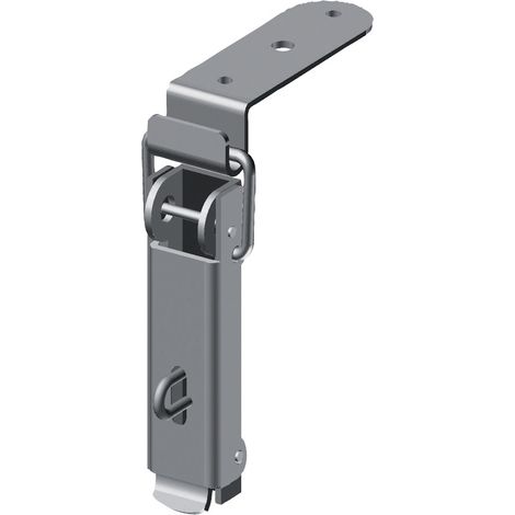 Monin – Grenouillère levier pour cadenas 7007 45x122mm – Acier zingué résistant à la corrosion – Mécanisme de verrouillage à bille