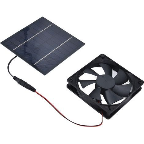 Wasserdichter 10-W-Solarventilator für Hühnerställe und Gewächshäuser mit Solarpanel (1/5)
