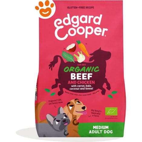 Edgard Cooper Dog Adult Medium Manzo con Pollo - Sacco 7 Kg -