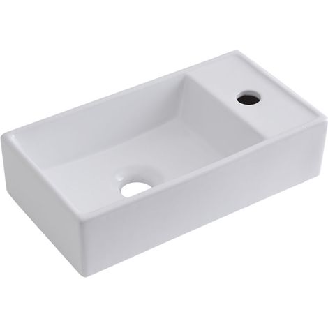Vasque suspendue 40 x 22cm Halwell (1/4)