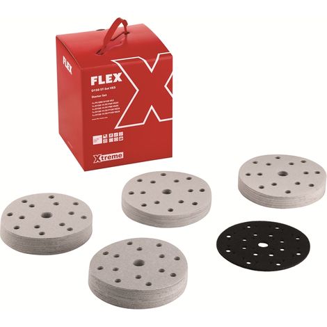 Flex Starterset Universal Schleifpapier Xtreme 150mm D150 ST-Set VE5 127tlg.