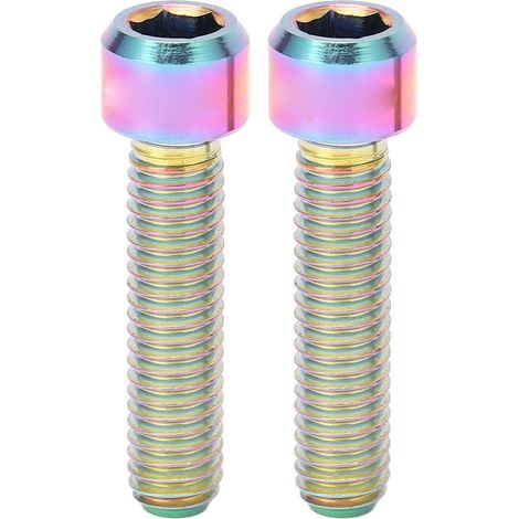 vis M6 25mm Vis de Tige de Selle en Titane Allongé pour Vélo de Montagne et Route Coloré (1/5)