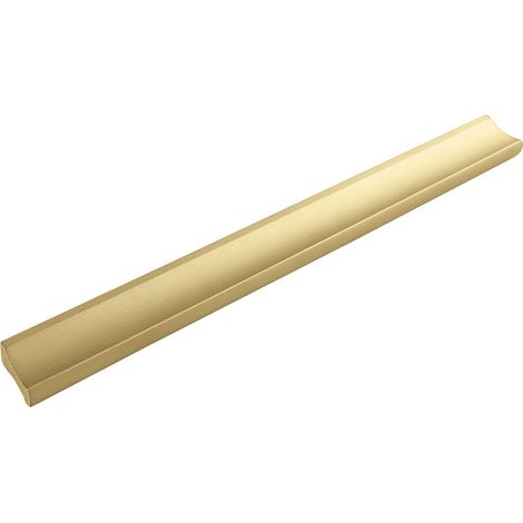 Poignée de meuble Alto 160 mm – Poignée plate de tiroir largeur 200 mm – Idéal pour tiroirs, aluminium doré mat (1/2)
