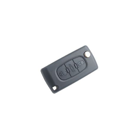 Coque de clé pliable compatible à deux boutons CE0523 pour Peugeot 207, 307, 308, 407, 408, 3008, 5008 et Citroën C2, C3, C4, C5, C6, C8 (CE0523) (1/2)