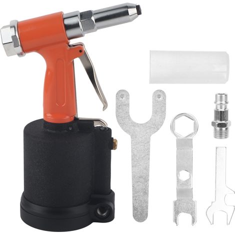 Pistolet à riveter hydraulique pneumatique industriel orange noir KP703 (modèle européen) fournitures d'air pour rivetage (1/5)
