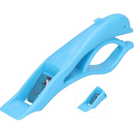 Delfinförmiger Obstschäler, manuell, multifunktional, Haushalts-Küchenhelfer für Birnen und Kartoffeln, blau (1/5)
