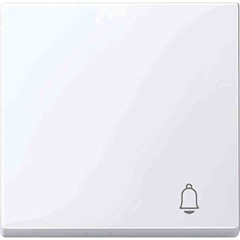 MERTEN INTERRUPTEUR À BASCULE AVEC ÉTIQUETAGE SONNETTE, SYSTÈME M BLANC BRILLANT MEG33050325 MEG3305-0325
