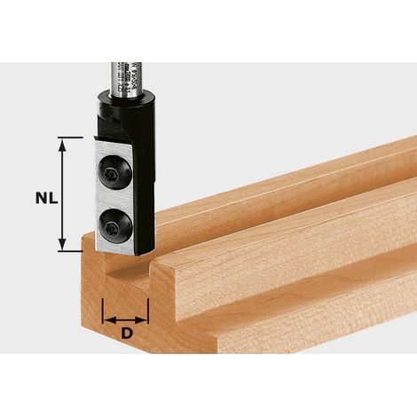 Festool Wendeplatten-Nutfräser HW Schaft 8 mm HW D16/30 S8