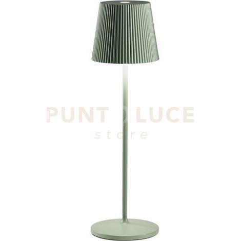 GLS052-  LAMPADA RICARICABILE A BATTERIA VERDE A LED 3000K 240LM 3W