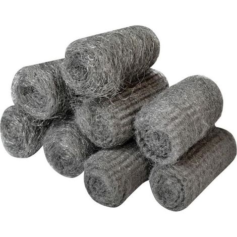 Faithfull Steel Wool, Assorted Grades 20g Rolls Pack 8 FAIASW8A (1/2)